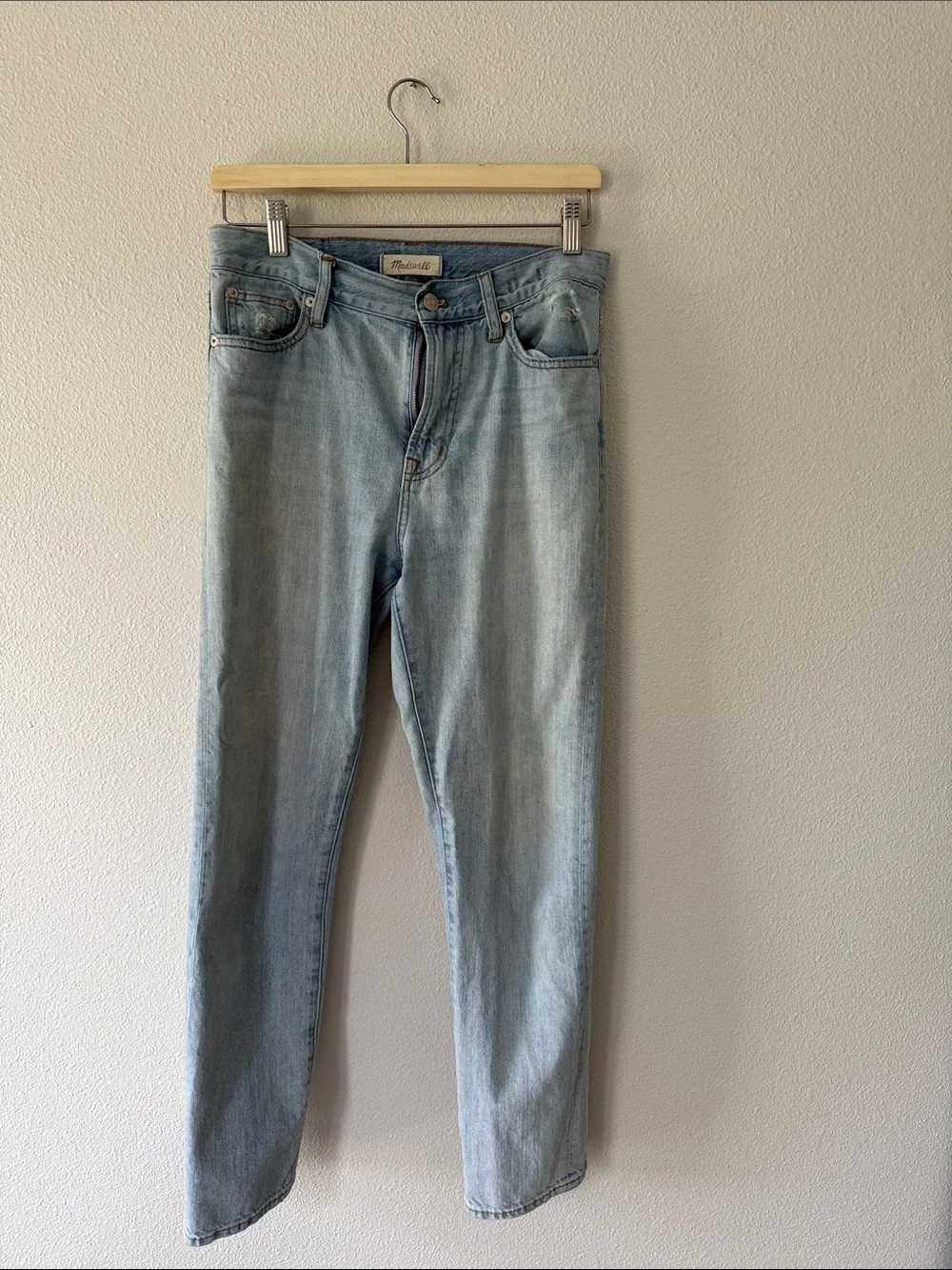 Madewell Light Blue Straight-Leg Jeans - Picture 1 of 5